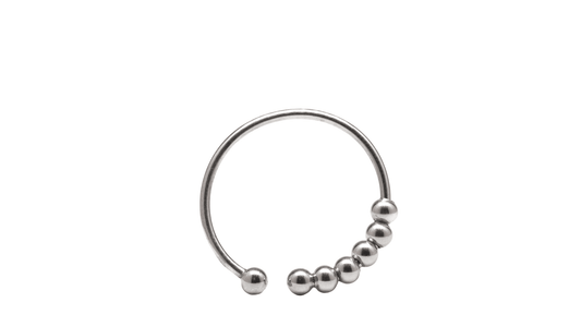 *Best seller* Solid sterling silver abacus fidget ring adjustable