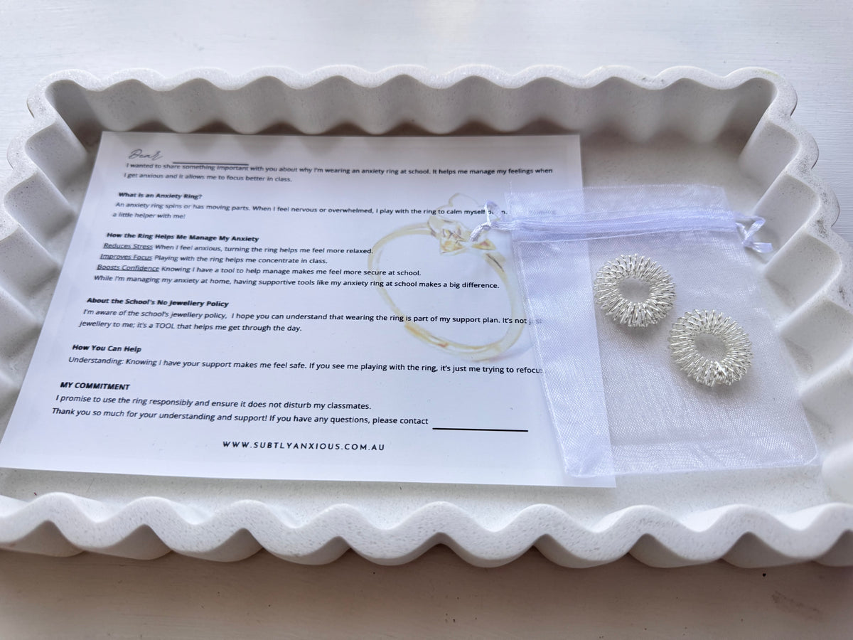 Acupressure spiky fidget rings (2) | For busy hands big and small