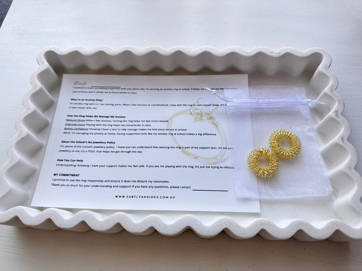 Acupressure spiky fidget rings (2) | For busy hands big and small