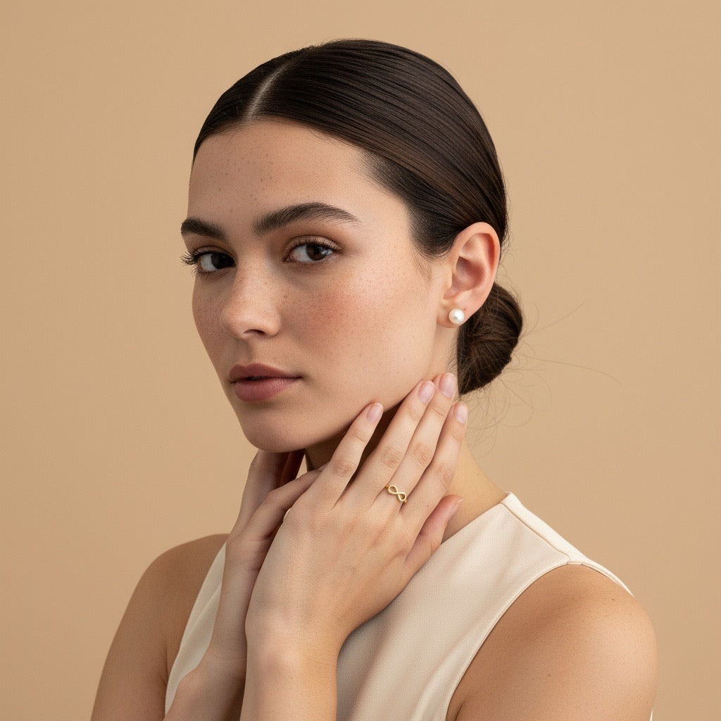 Autism advocate ring: 18k gold plated on sterling silver adjustable - Christina