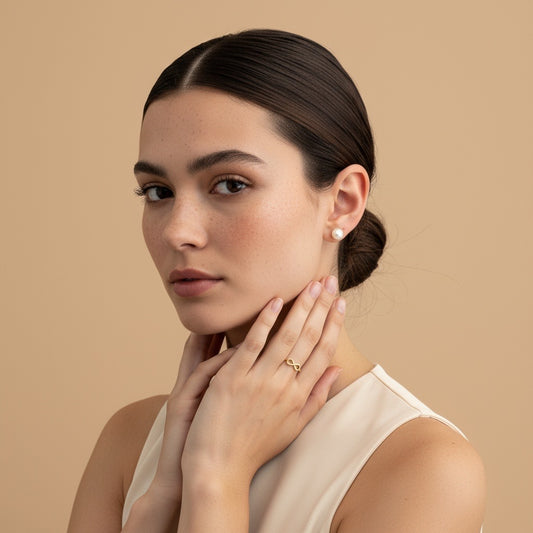 Autism advocate ring: 18k gold plated on sterling silver adjustable - Christina