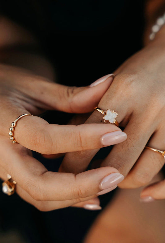 3 Piece Bundle: Mum daughter fidget ring set - 18k GOLD plated REMMIE, MILLIE and MILLIE (kids)