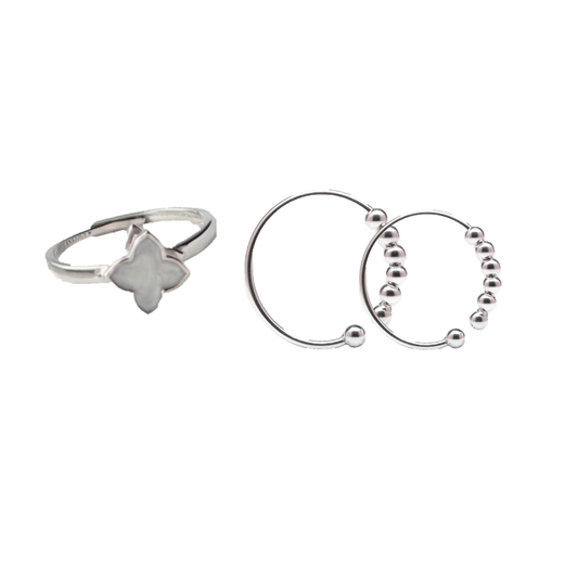 Mother and daughter bundle - white gold plated collection