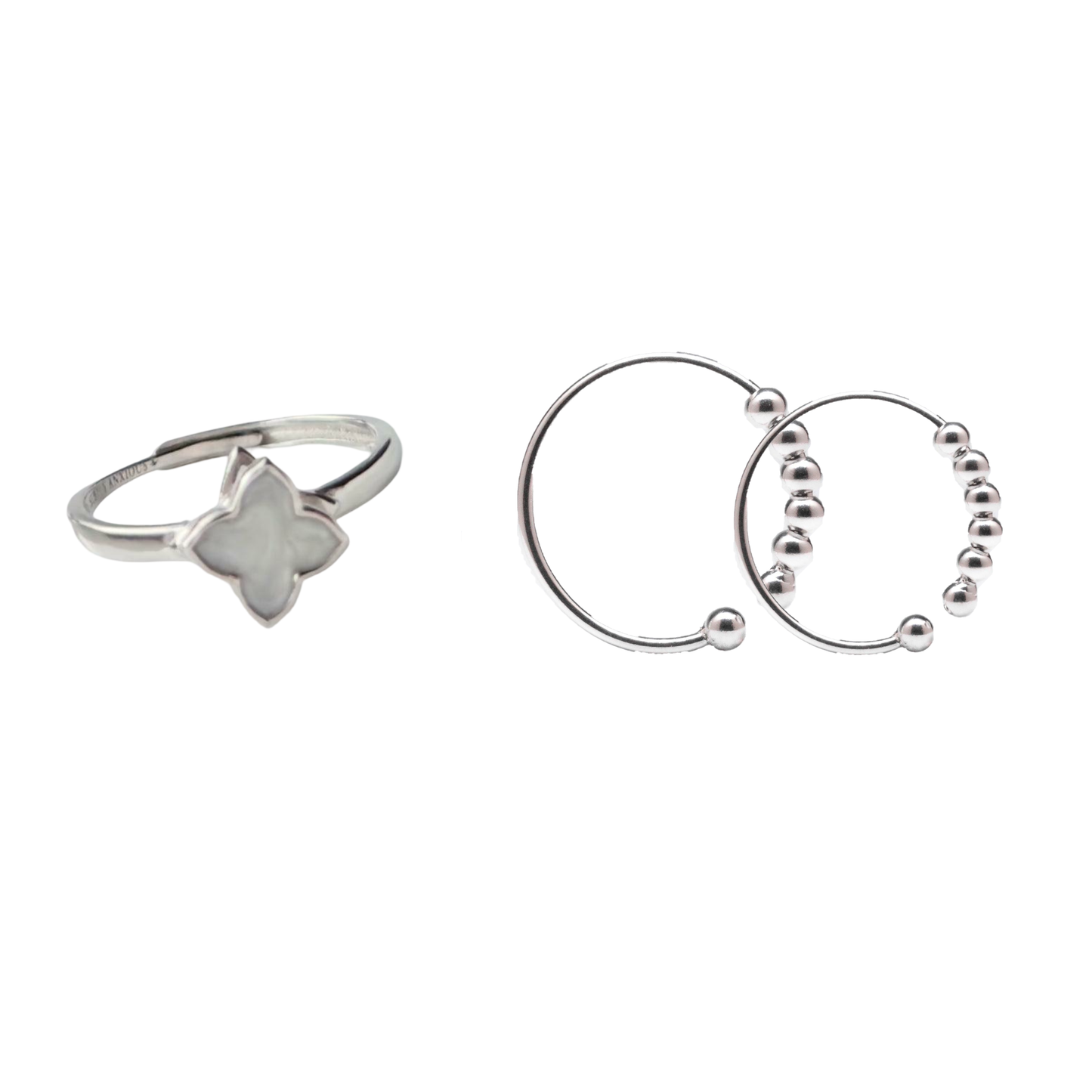 Mother and daughter bundle - white gold plated collection