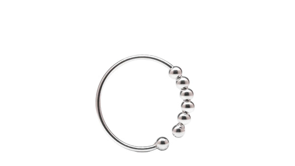 MILLIE white gold abacus fidget ring